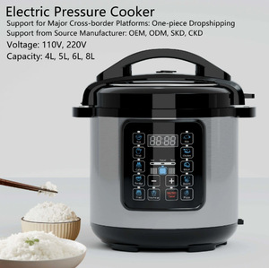 <span class=keywords><strong>Olla</strong></span> a Presión Eléctrica de Acero Inoxidable de Gran Capacidad de 6L, Generación 6, con Recipiente Interior Antiadherente y Apagado Automático - Product Image 1
