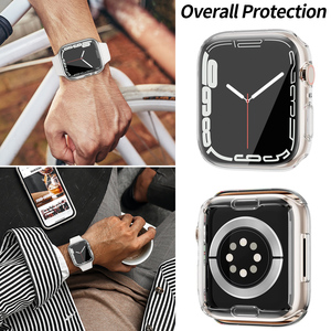Protector de Pantalla Completo para <span class=keywords><strong>Apple</strong></span> <span class=keywords><strong>Watch</strong></span> Case Ultra 2 49mm 46mm 45mm 41mm, Funda de Reloj Transparente de Goma para Iwatch Series 10 9 8 - Product Image 6