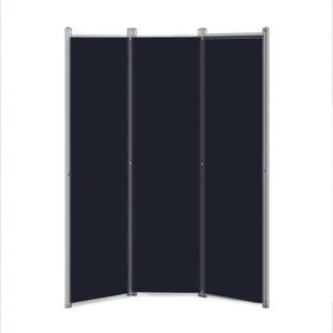 Paravent pliable en tissu marron à 4 panneaux, 78,7 x 78,7, opaque, décoration intérieure - Product Image 1