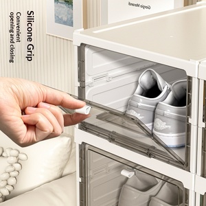Scatola Portascarpe Trasparente Integrata, Installazione Senza Attrezzi, Pieghevole, Rinforzata e Ispessita - Product Image 3