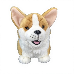 Peluche Realistico di Cane Corgi, Giocattolo in Peluche Corto con Imbottitura in Cotone PP, Simpatico Cucciolo 11-30cm di Altezza, Produzione all'Ingrosso Guangdong - Product Image 1