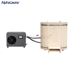 家用促进血液循环木制冰浴带冷水机可选