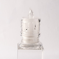 Bougies LED sans flamme étanches, blanc chaud vacillant, à piles, lumières de Noël, décorations de fête