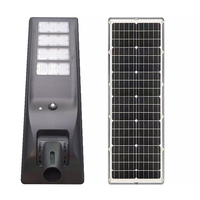 L'éclairage public économiseur d'énergie 30W 60W 90W 150W a mené extérieur tout dans un réverbère solaire de LED avec le capteur de mouvement