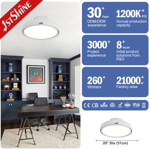 1stshine 20 "montaggio <span class=keywords><strong>a</strong></span> filo flottante levitazione magnetica Design 360 ° circolazione aria regolabile LED senza pale ventilatore da <span class=keywords><strong>soffitto</strong></span> LED - Product Image 3