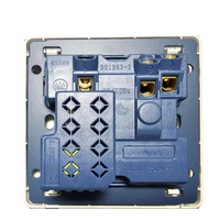 Prise murale britannique 13A à 3 prises avec ports USB Type-C et Type-A, interrupteur de vitesse pour lampe électrique de haute qualité, sortie 2.1A 5V