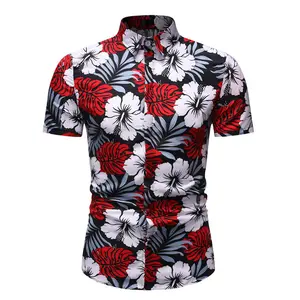 2024 Neujahrs Sommer hawaiianisches Herrenhemd 3d gedruckte blumige Hemden für Herren lässiger Trend Mode Kleidung T-Shirt Herren Blumen Camisa