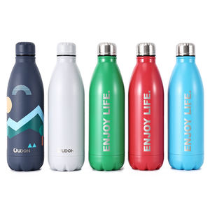 Bouteille d'eau thermique de <span class=keywords><strong>camping</strong></span> en acier inoxydable 304 à double paroi sous vide de 350 ml, 500 ml, 750 ml, 1000 ml avec isolation de 12 à 24 heures et boîte - Product Image 6