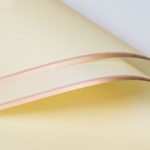 Papier d'emballage pour bouquet coréen imperméable, bordure dorée, rose, pour fleuristes, translucide, coloré, avec impression de lignes sur le bord - Product Image 5