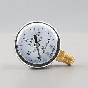 Manomètre à tube Bourdon Y-40, 40 mm, 0-0,4 MPa, raccord radial, fabriqué à Shanghai - Product Image 2