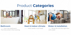 Termostato de Baño de Superficie Optiline 300 de Gran Calidad, Cuerpo Cromado, para Control de Temperatura del Agua del Baño - Product Image 2