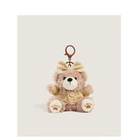 Porte-clés en peluche ours en forme de cookie Kawaii, breloques de sac, pendentifs de sac à dos, cadeau mignon pour petite amie, vente en gros