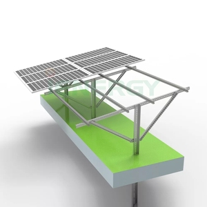 Structure de montage solaire <span class=keywords><strong>Poteau</strong></span> de percussion simple Ancrage de rail C Montage au sol de pieux de poinçonnage pour projet solaire au sol inégal - Product Image 2