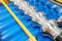 Machine de formage à froid pour tôles de toiture double couche, poutrelles et bardages – Matériaux de construction