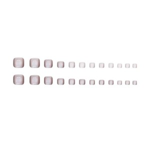 Offre Spéciale couleur unie yeux de chat presse sur <span class=keywords><strong>ongles</strong></span> <span class=keywords><strong>faux</strong></span> <span class=keywords><strong>ongles</strong></span> pour <span class=keywords><strong>pieds</strong></span> 24 pièces ABS violet yeux de chat femmes Style français orteil <span class=keywords><strong>faux</strong></span> <span class=keywords><strong>ongles</strong></span> - Product Image 5