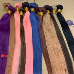 <span class=keywords><strong>Extension</strong></span> di Capelli Umani <span class=keywords><strong>100</strong></span>% <span class=keywords><strong>Naturali</strong></span> con Effetto Ombré, Doppia Trama, Colore Naturale con Riflessi 613 99j - Product Image 6