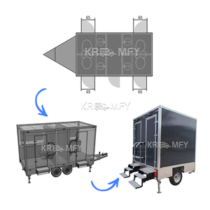 Toilettes mobiles publiques biodégradables avec réservoir d'eau et d'eaux usées, fabrication chinoise 2025 - Product Image 4