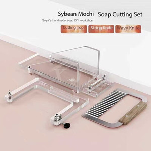 Ensemble complet d'outils <span class=keywords><strong>pour</strong></span> la fabrication de savon - Coupe-savon, couteau à fil et lame ondulée <span class=keywords><strong>pour</strong></span> la découpe de savon fait <span class=keywords><strong>maison</strong></span> - Product Image 3