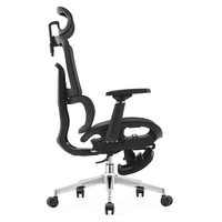 Chaise de bureau ergonomique inclinable en tissu maillé avec appui-tête réglable et fonction pivotante Chaise de bureau moderne bon marché