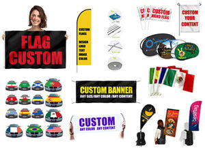 Banderas Promocionales Publicitarias, Banderas Personalizadas de Plumas, Bandera Nacional de 3x5 pies con Impresión de Logotipo, Bandera Personalizada de Poliéster - Product Image 3