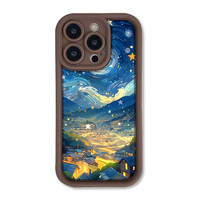 Coques de téléphone antichoc à motif peinture à l'huile Scène nocturne pour iPhone 17 Air 16 15 Plus Pro Max 14 13 12 11 X – Housse de protection arrière
