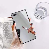 Coque de téléphone portable argent miroir de maquillage de luxe pour Iphone 13 XS Max 16 XS XR 15 14