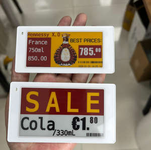 Système d'affichage des prix électroniques à encre électronique magnétique ABS pour supermarchés, étiquettes électroniques RFID antivol pour magasins de détail - Product Image 1