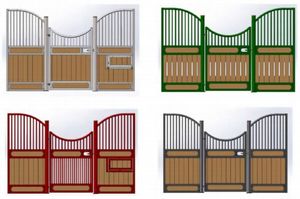 Stalle stable élégante de cheval avec le cadre enduit de poudre adapté aux besoins du client anti-corrosif conception stable de cheval de norme élevée <span class=keywords><strong>pour</strong></span> la longévité - Product Image 6