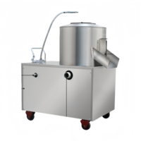 Laveuse-éplucheuse industrielle pour légumes-racines/pommes de terre/manioc/gingembre - Machine de nettoyage et d'épluchage 2-en-1