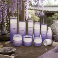 Flacons pompe et pots à crème en verre de 120 ml, 100 ml, 50 ml, 30 ml, 50 g, 30 g, 20 g, prêts à l'emploi, avec logo personnalisé pour l'emballage cosmétique