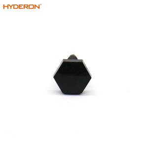 Vis à tête hexagonale noire Hyderon pour pieds de meubles en bois, pieds réglables moulés par injection - Product Image 3