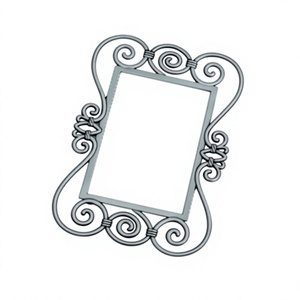 Elegant Iron Metal Photo <b>Frame</b> With Gray Finish Perfect For Home <b>Gallery</b> Walls And Office Living Rooms Decor Picture <b>Frames</b> - Product Image 1