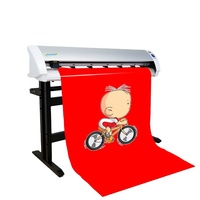 Machine de découpe automatique de films PES pour autocollants, étiquettes en rouleau, signalétique en vinyle et transferts thermiques, avec capteur optique et découpe de contour