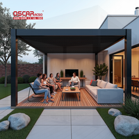 Auvent automatique 3x5 m, parasol de plage, pergola de patio