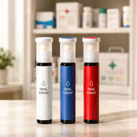 Flacon à double compartiment en PP de 10 ml, 20 ml, 25 ml, 30 ml, 50 ml pour l'emballage de médicaments et de compléments alimentaires