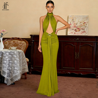 Robe de soirée sexy et élégante avec bretelles dos nu pour femme