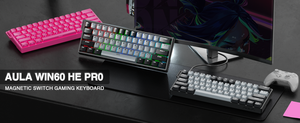 NUEVO Teclado Inalámbrico para Juegos AULA WIN60 HE Pro, Teclado para Juegos RGB Tri-Modo, Teclado para Juegos Programable Intercambiable en Caliente - Product Image 5