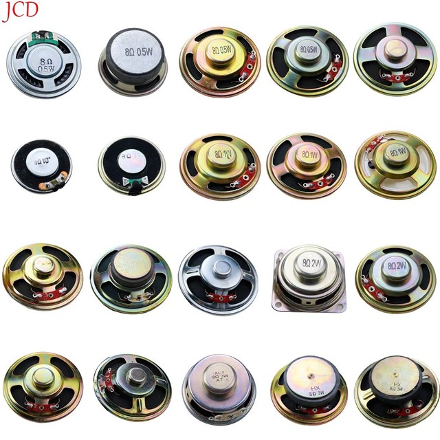 8 ohm 0.5 watt 1 watt 2 watt 3 watt Horn Loud Speaker 8R 0.5/1/2/3W 30mm 36mm 40mm 50mm 57mm 66mm 77mm Loudspeaker