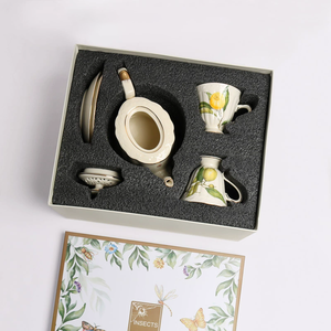 Ensemble de tasses à café en céramique rétro européen, grand service à thé britannique et français, article ménager en porcelaine vintage japonaise et britannique - Product Image 1