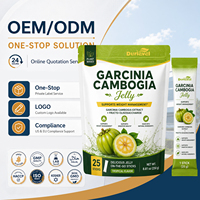 Gélifiés de Garcinia Cambogia pour Adultes, Antioxydant, Prébiotique, Polydextrose FOS 1000mg HCA, Saveur Ananas, Sans Sucre, Bouchées Quotidiennes