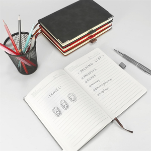 Juego de diario y bolígrafo de cuero forrado A5 con logotipo personalizado profesional, cuaderno de tapa dura, Bloc de notas de oficina, juego de papelería con caja de regalo - Product Image 3