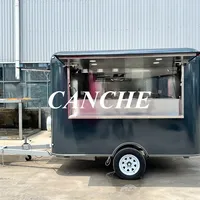 Camion de restauration populaire UE, chariot à hot-dogs, remorque mobile pour snacks avec équipement