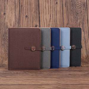 Wholesale Customizable Factory Direct Supply Custom Logo <b>A5</b> Loose-leaf Buckle Notebook Suit Leather Cover Business <b>Notepad</b> Diary - Product Image 1