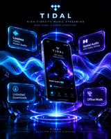 Compte Musique Premium Tidal 12 Mois |   Tidal Hifi Plus |   1 an