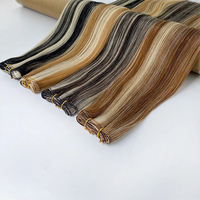 Extensions de cheveux Genius Weft, sans couture, indétectables, tissées à la main, cheveux vierges européens Remy, lisses et soyeux, commande en gros