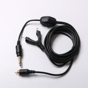 Cable de Alimentación para Máquina de Tatuar con Conector RCA, Cable de Silicona de Doble Clip de Alta Calidad - Product Image 6