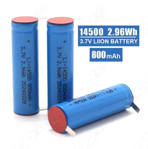 Batterie lithium-ion rechargeable de taille AA 14500 800mAh 600mAh 3.7V avec connecteur et fil pour lampe torche, vente en gros, directement de l'usine - Product Image 3