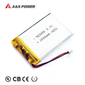 แบตเตอรี่ลิเธียมโพลิเมอร์แบบชาร์จได้ UL1642 KC 2S Lipo รุ่น 523450 ความจุ 1000mah 7.4v - Product Image 4