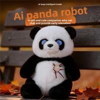 Jouet en peluche Panda IA, robot, application d'apprentissage, personnalisation, connexion sans fil, jouet vocal IA avec 60 langues, compagnon pour enfants, poupée
