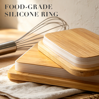 Conteneur de stockage alimentaire en céramique de 350 ml avec couvercle en bambou naturel, réutilisable, hermétique, boîte de rangement pour la cuisine, boîte organisatrice pour le beurre et le fromage